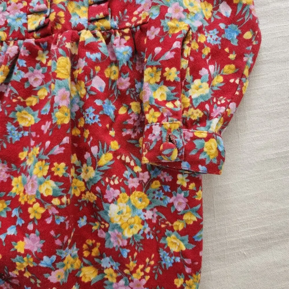 Vintage Bright Floral Bodysuit 12 months